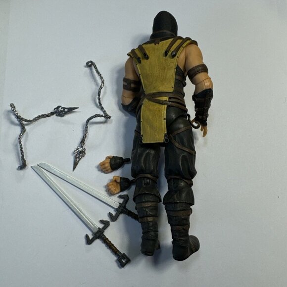 Mezco Toyz Mortal Kombat X: Scorpion 6" Action Figure w/ Weapons, Hands No Mask - Picture 5 of 6